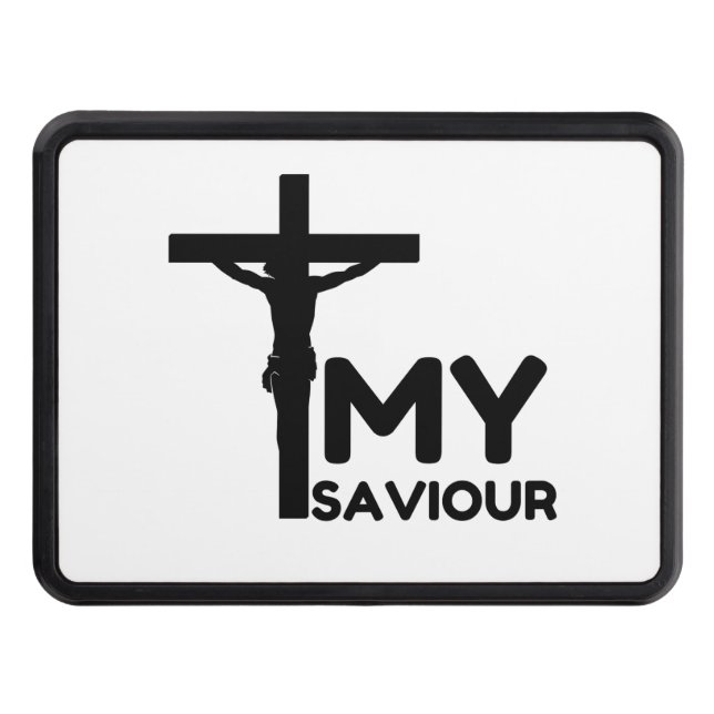 JESUS CHRIST MY SAVIOUR TRAILER HITCH COVER (Front)