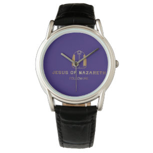 Jesus Christ of Nazareth, purple, sports watch