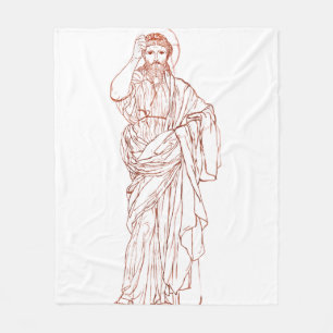 Jesus Christ of Nazareth Son of God Fleece Blanket