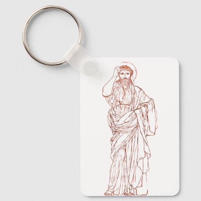 Jesus Christ of Nazareth Son of God Keychain (Front)