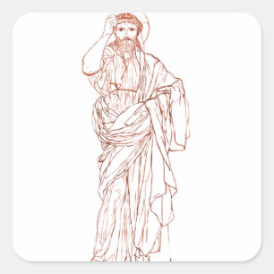 Jesus Christ of Nazareth Son of God Square Sticker