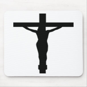 JESUS CHRIST ON THE CROSS MOUSE PAD