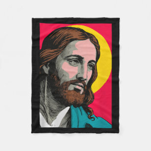 Jesus Christ P Art Religious Easter & Christma Fleece Blanket
