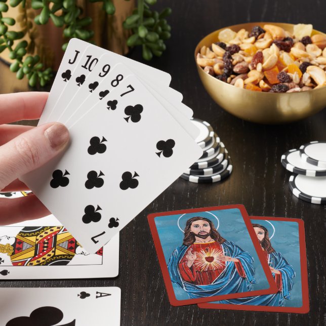 Jesus Christ Painting by Alfred Fox Playing Cards (In Situ)