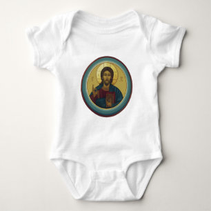 Jesus Christ Pantocrator Baby Bodysuit