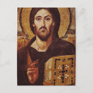 Jesus Christ Pantocrator Christian Icon Postcard
