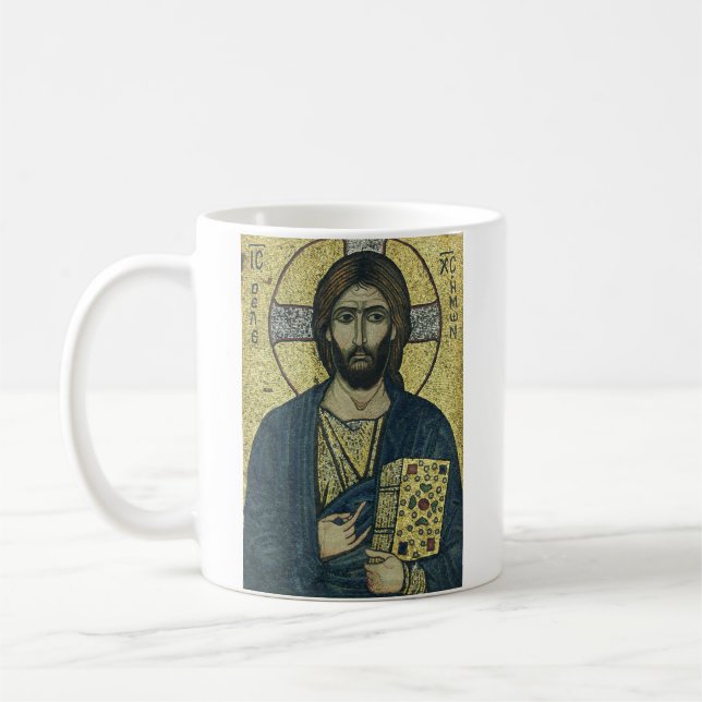 Jesus Christ Pantocrator Coffee Mug (Left)