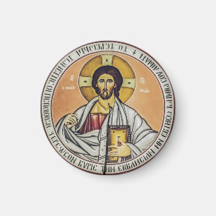Jesus Christ Pantocrator  dome of the Church Magnet