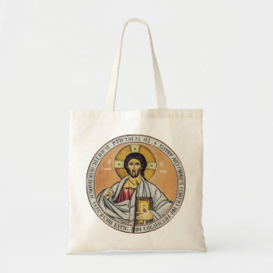 Jesus Christ Pantocrator  dome of the Church Tote Bag