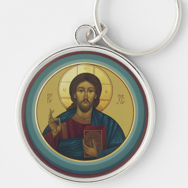 Jesus Christ Pantocrator  Keychain (Front)