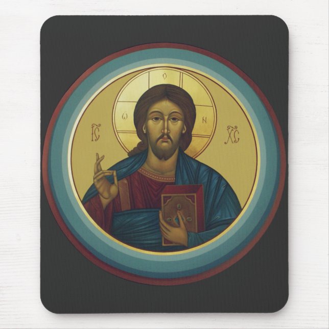 Jesus Christ Pantocrator  Mouse Pad (Front)