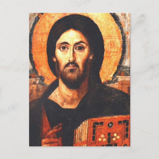 Jesus Christ Pantocrator, Ruler of All Byzantine Postcard (Front)