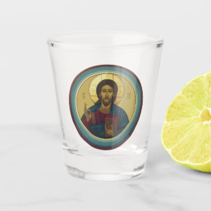 Jesus Christ Pantocrator Shot Glass
