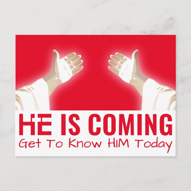 JESUS CHRIST POSTCARD (Front)