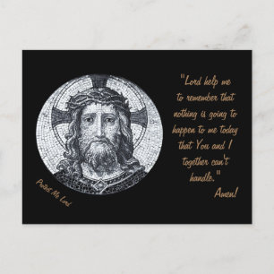 Jesus Christ & Prayer "Protect Me Lord" / postcard
