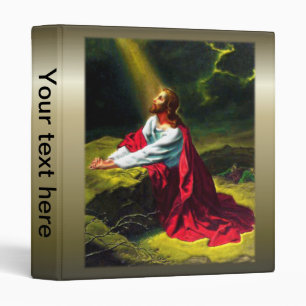 Jesus Christ Praying in the Garden of Gethsemane Binder