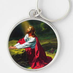 Jesus Christ Praying in the Garden of Gethsemane Keychain