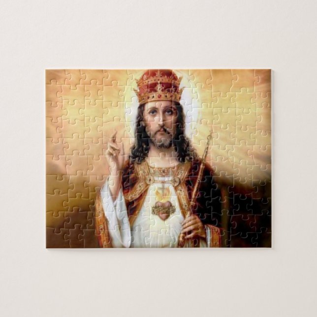 "Jésus-Christ, puzzle denteux du roi" (Horizontal)