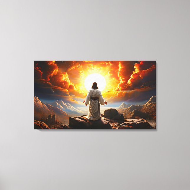Jesus Christ resurrection  Canvas Print (Front)