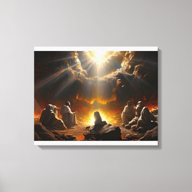 Jesus Christ resurrection  Canvas Print (Front)