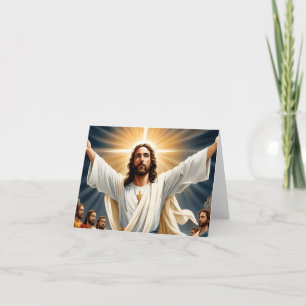 Jesus Christ resurrection Holiday Card
