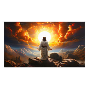 Jesus Christ resurrection  Photo Print