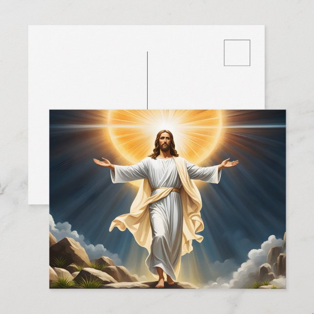 Jesus Christ resurrection  Postcard (Front/Back)