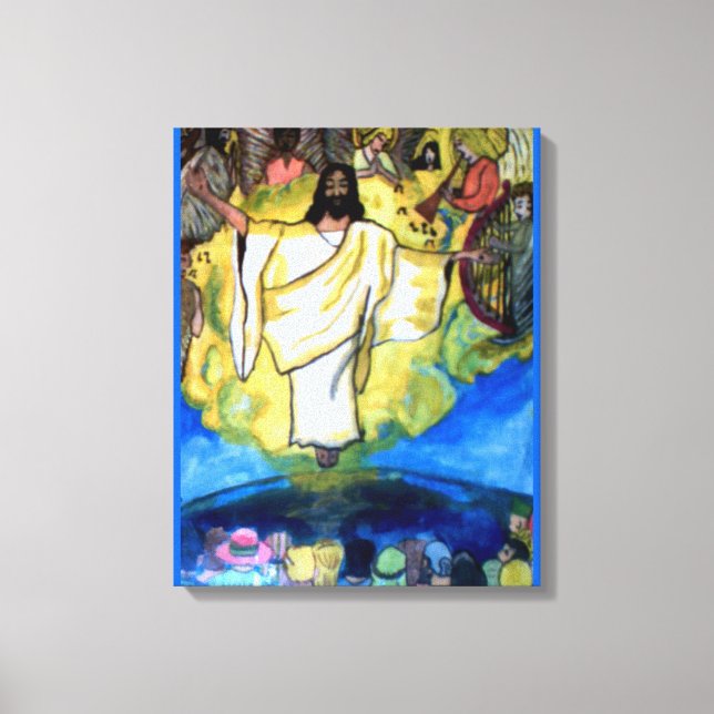 JÉSUS CHRIST RETOURNE, LA RAPTURE. toile (Recto)