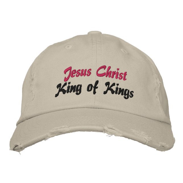 Jésus Christ Roi des Rois Casquette (Devant)