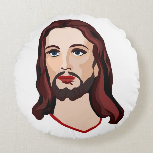 JESUS CHRIST ROUND PILLOW (Front)