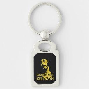 Jesus Christ - Savior Not Religion Keychain