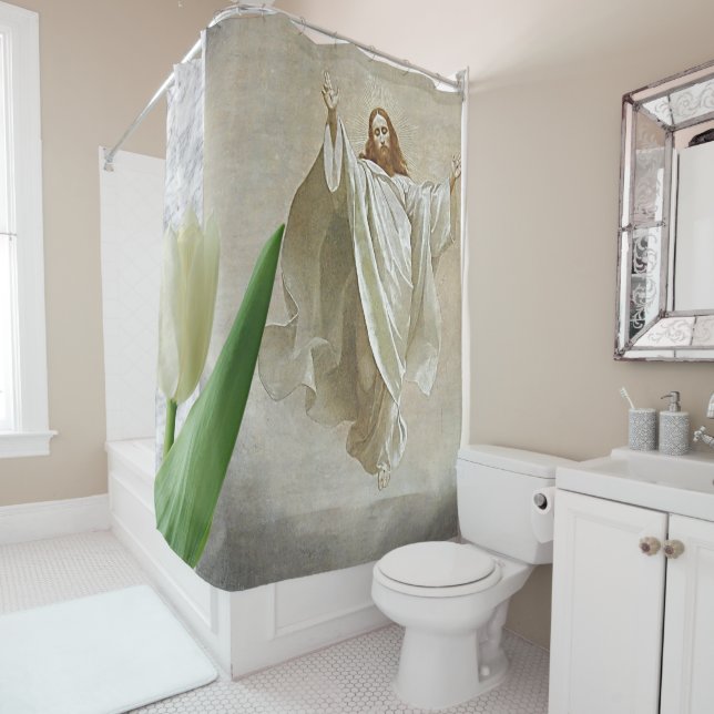 Jesus Christ Shower Curtain (In Situ)