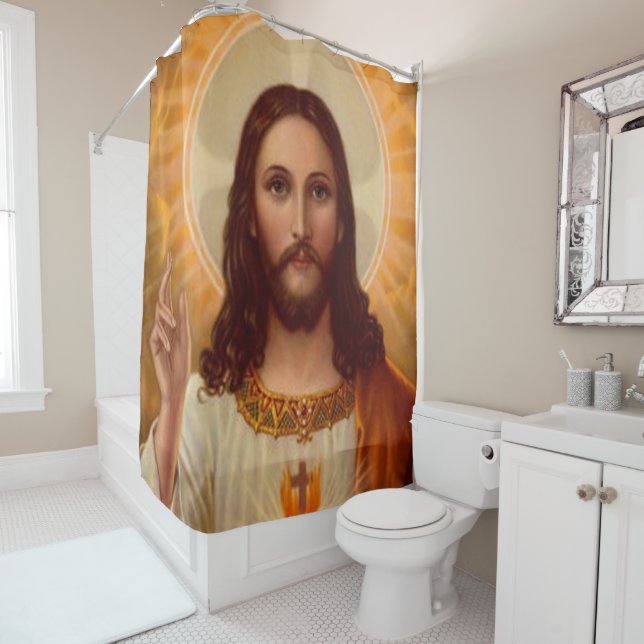 Jesus Christ Shower Curtain (In Situ)
