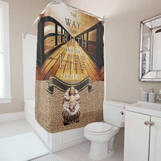 Jesus Christ Shower Curtain (In Situ)