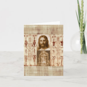 Jesus Christ Shroud of Turin Holy Face Card