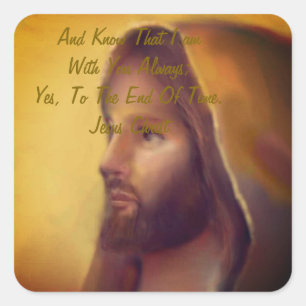 Jesus Christ Square Sticker
