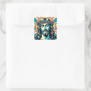 Jesus Christ Square Sticker