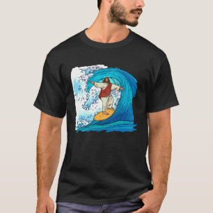 Jesus Christ Surfing Summer Surfer Surfboard T-Shirt