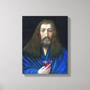 JESUS CHRIST, THE CHALICE IN EMMAUS CANVAS PRINT