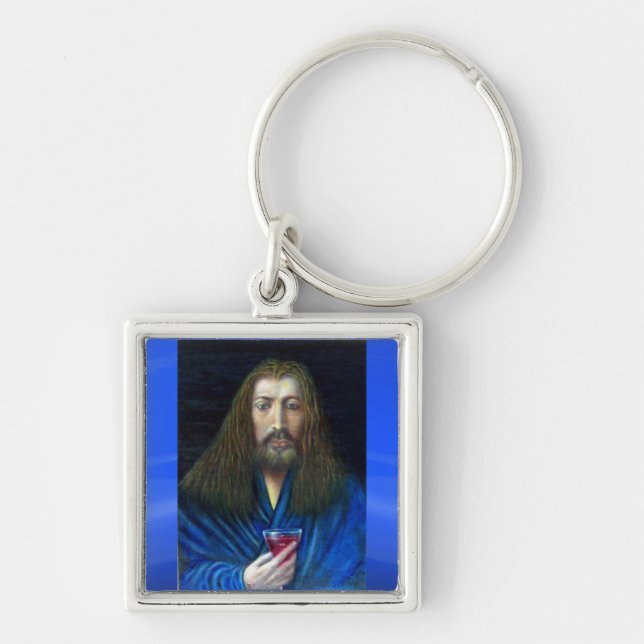 JESUS CHRIST, THE CHALICE IN EMMAUS KEYCHAIN (Front)