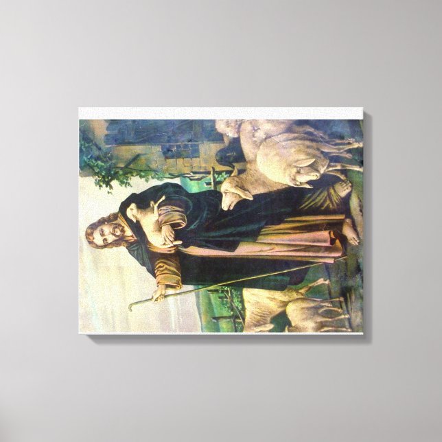 JESUS CHRIST THE GOOD SHEPHERD CANVAS PRINT (Front)