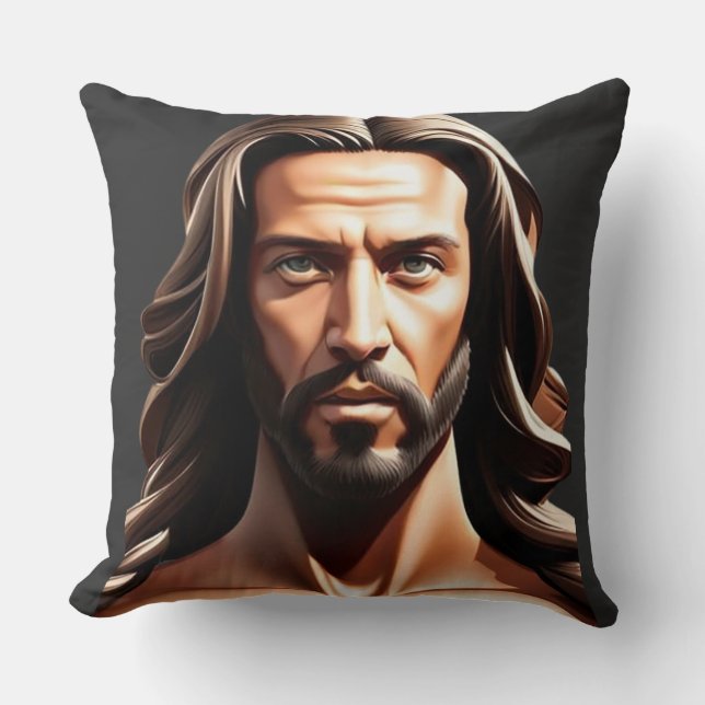 Jesus Christ Throw Pillow (Front)
