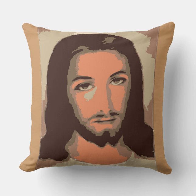 JESUS CHRIST THROW PILLOW (Front)