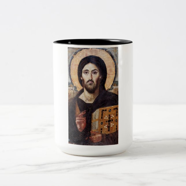 Jesus Christ Two-Tone Coffee Mug (Center)