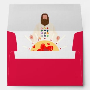 Jesus Christ Watches Over Those Who Love Him  Envelope