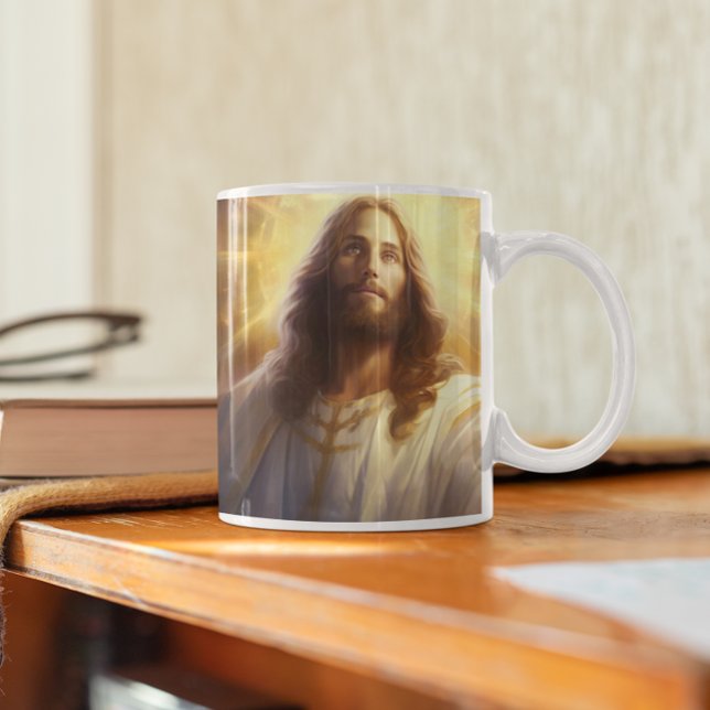 Jesus Christ with Stars and Light version 5 Coffee Mug (Jesus Christ with Stars and Light version 5 Coffee Mug
)