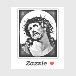 Jesus Christ with thorn crown Vintage religious