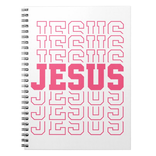 Jesus Christian God Easter Spring Summer Colours Notebook (Front)