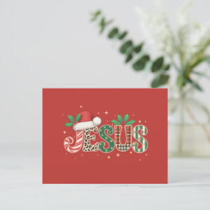 Jesus Christian Religious Saying Faith Bible Verse Holiday Postcard
