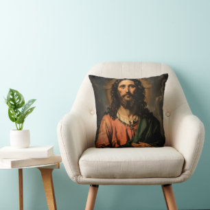 Jesus Christianity Reniassance Throw Pillow